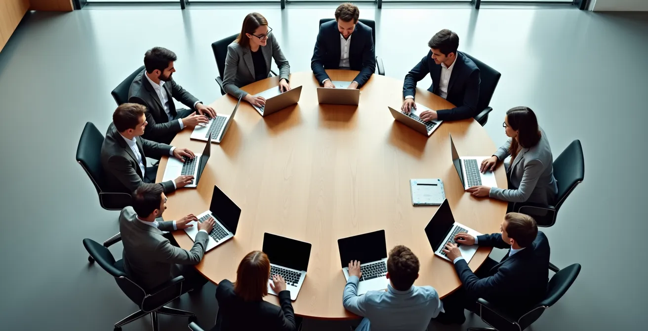 Digitaler Expertenstammtisch in LinkedIn-Umgebung