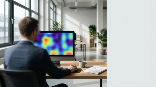 Dashboard zur Analyse von Mausbewegungen und Kaufbereitschaft mit Heatmaps